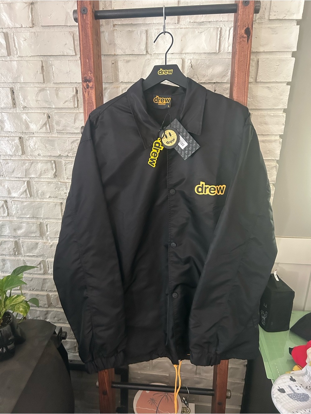Drew House Men’s Black Coach Jacket Size L